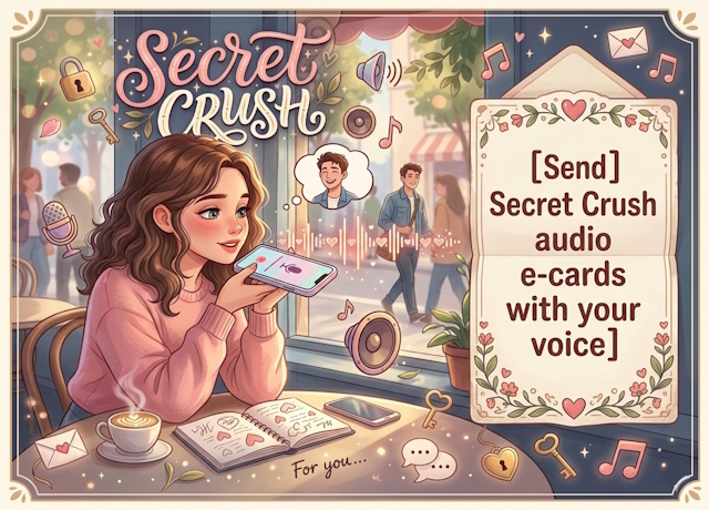 Personalized audio eCards with voice messages